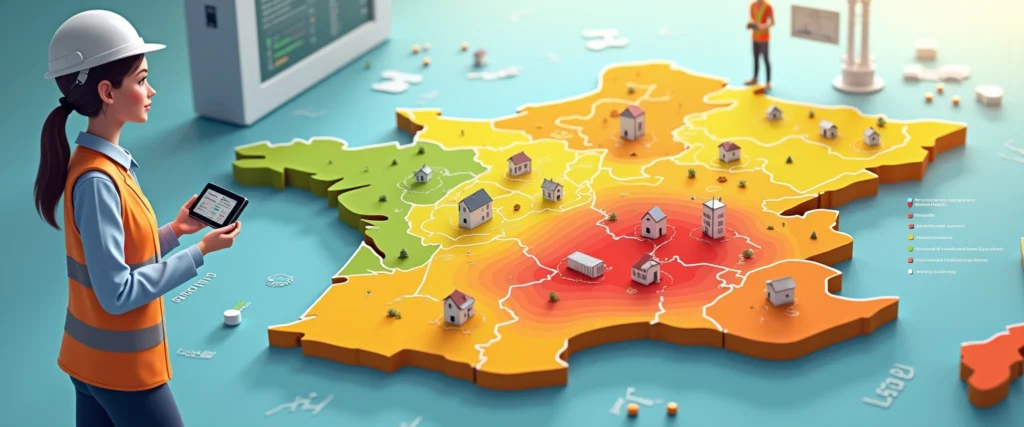 niveaux de radon en France